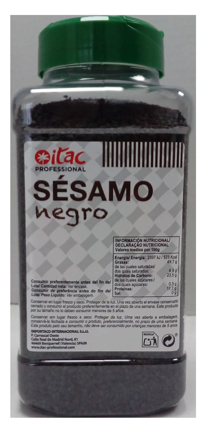 SESAMO NEGRO ITAC BOTE INDUST. 600grs