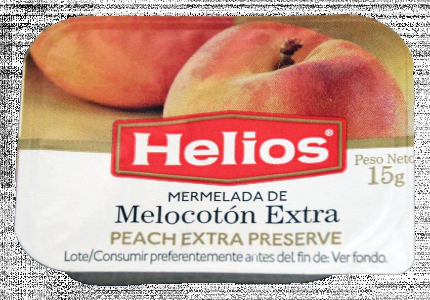 MERMELADA MELOCOTÓN HELIOS 15 GRS.