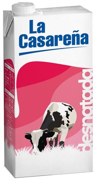 LECHE DESNATADA LA CASAREÑA UHT 1 LT.