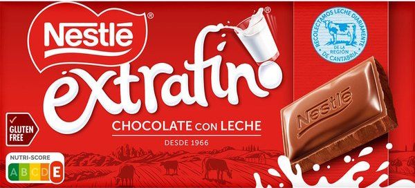 CHOCOLATE C/LECHE NESTLÉ EXTRAFINO 125 GR.