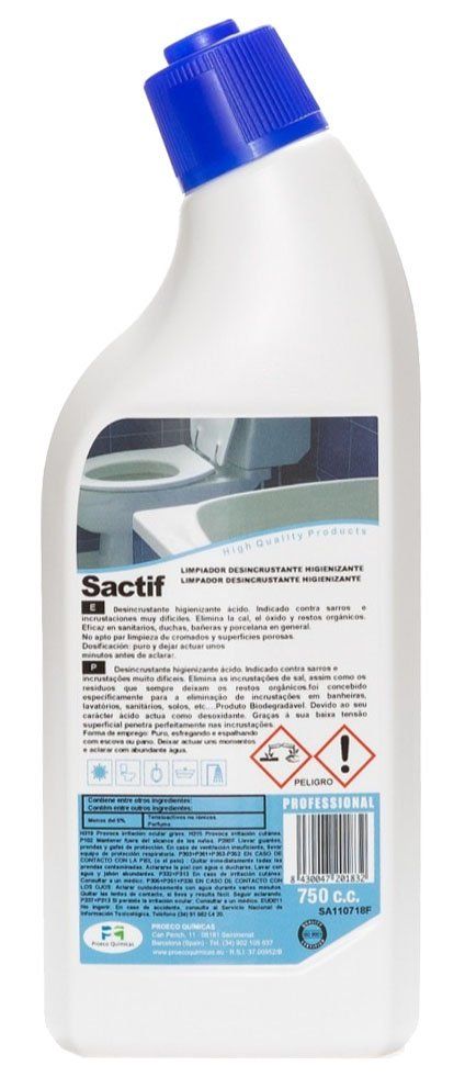 DESINCRUSTANTE WC SACTIF 750 ML.