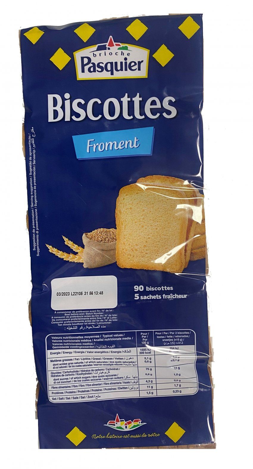 BISCOTTES NORMAL PASQUIER 90 REB.