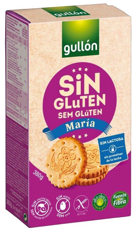 GALLETAS MARÍA S/GLUTEN Y S/LACTOSA GULLÓN 380 GR.