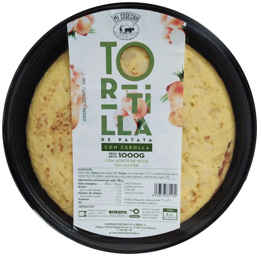 TORTILLA PATATA CON CEBOLLA MI COSECHA 1 KG.