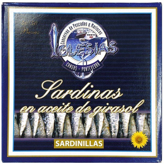 SARDINILLAS ACEITE GIRASOL 40/50 IGLESIAS RO 550