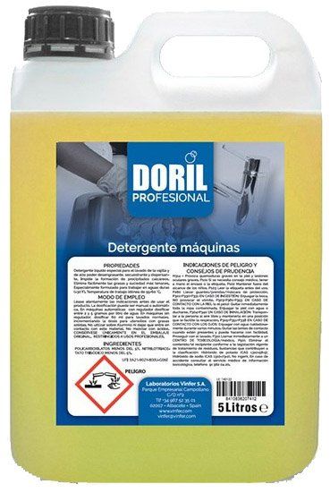 LAVAVAJILLAS MÁQ. AGUAS DURAS DORIL 5 LT.