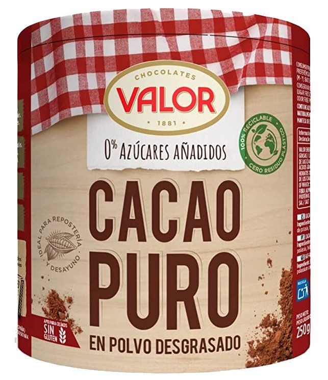 CACAO PURO SIN AZÚCAR VALOR 250 GR.