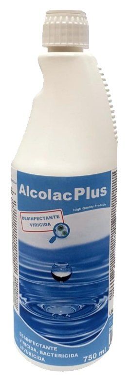 DESINFECTANTE VIRUCIDA ALCOLAC PLUS 750 ML.