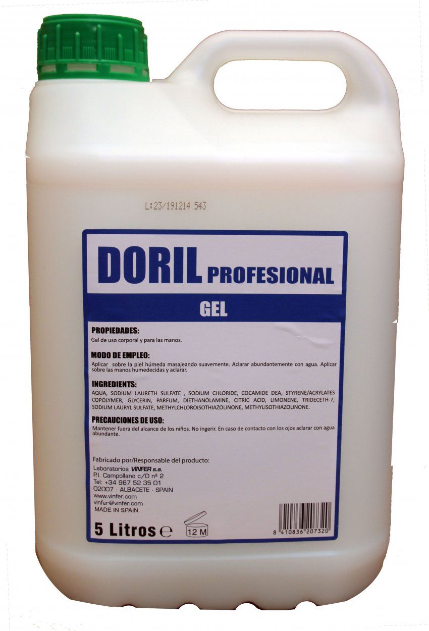 GEL DE BAÑO PH NEUTRO DORIL 5 L