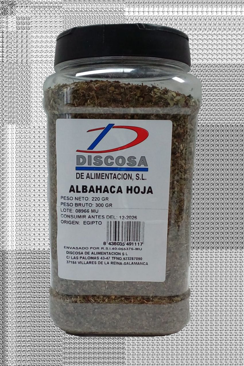 ALBAHACA HOJA BOTE INDUST.