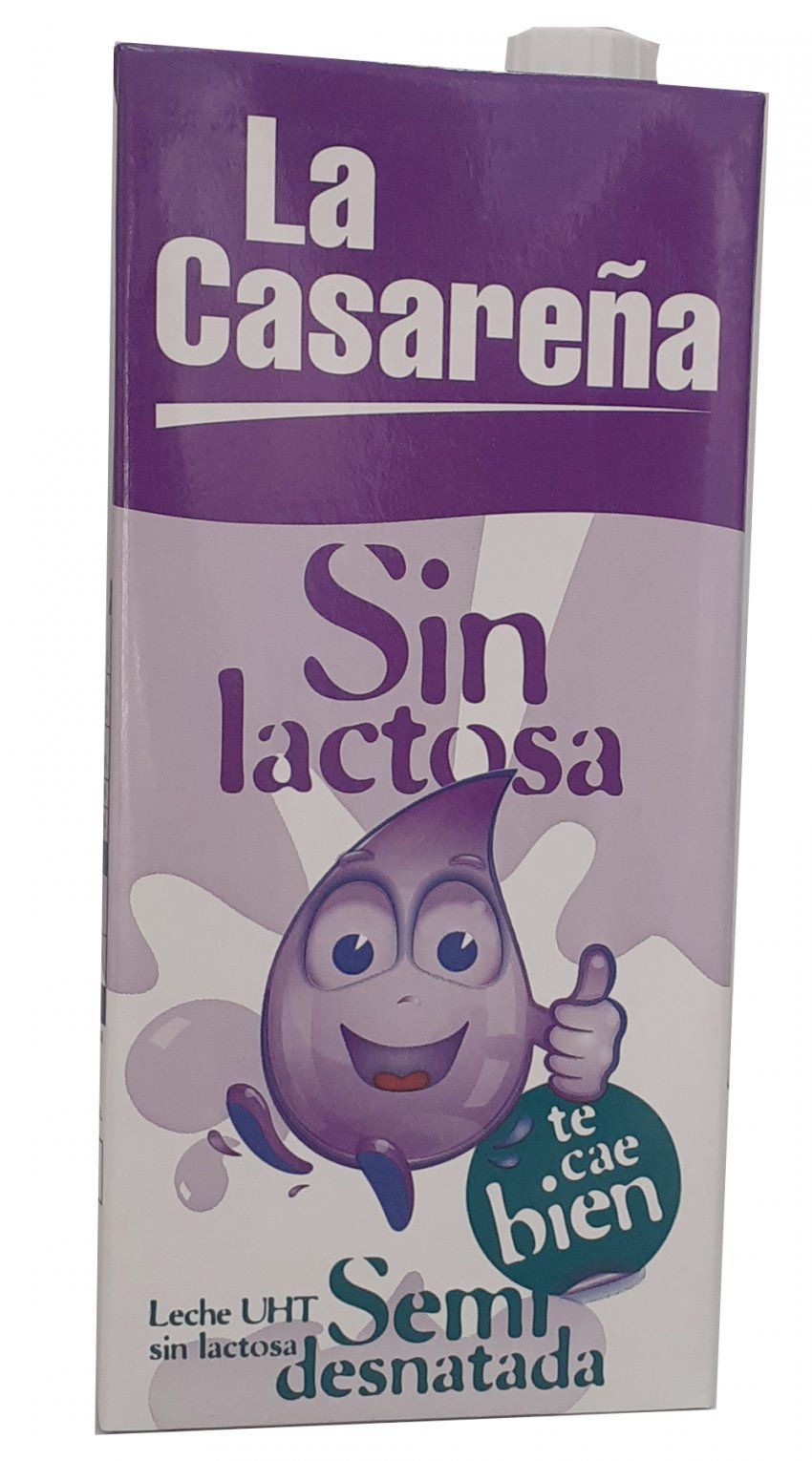 LECHE SEMIDESNATADA S/LACTOSA LA CASAREÑA 1 L.