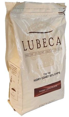 COBERTURA DE CHOCOLATE NEGRO LUBECA 2.5 KG.