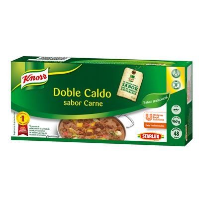 CALDO DE CARNE DOBLE KNORR 96 UNID. 1 KG.