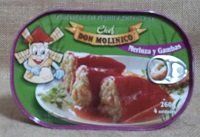 PIMIENTO RELLENO MERLUZA+GAMBAS MOLINICO 260 GRS