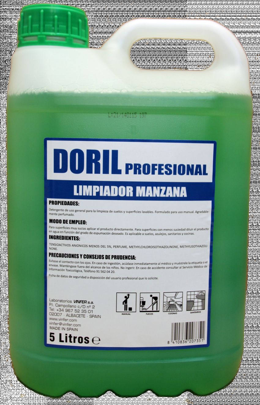 LIMPIADOR MANZANA DORIL 5 L.