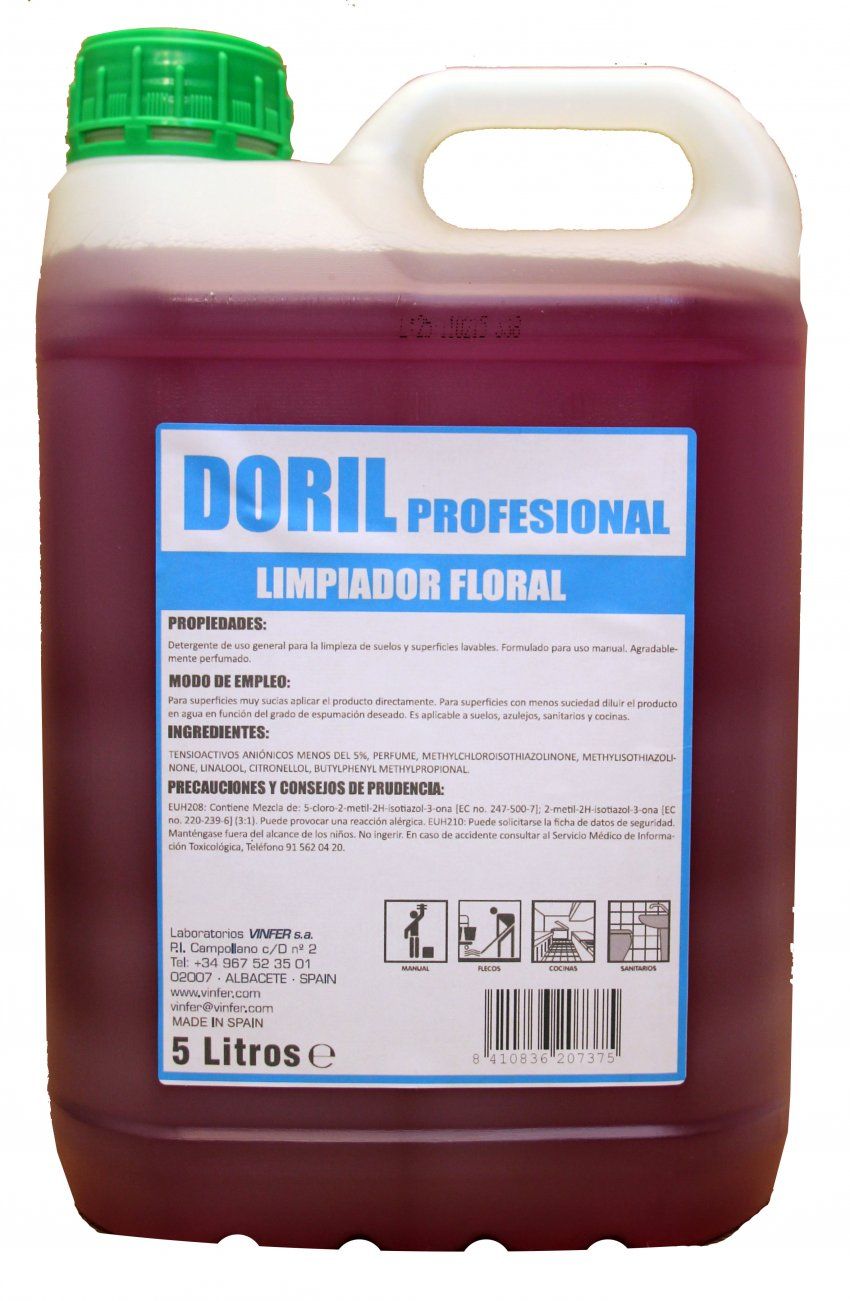 LIMPIADOR FLORAL DORIL 5 L.