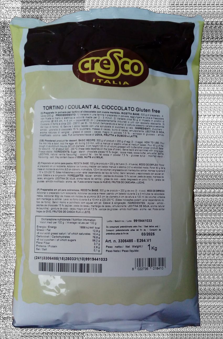 COULANT CHOCOLATE CRESCO 1 KG.