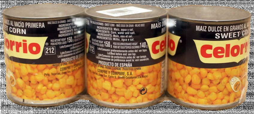 MAIZ DULCE EN GRANO CELORRIO PACK 3 LT