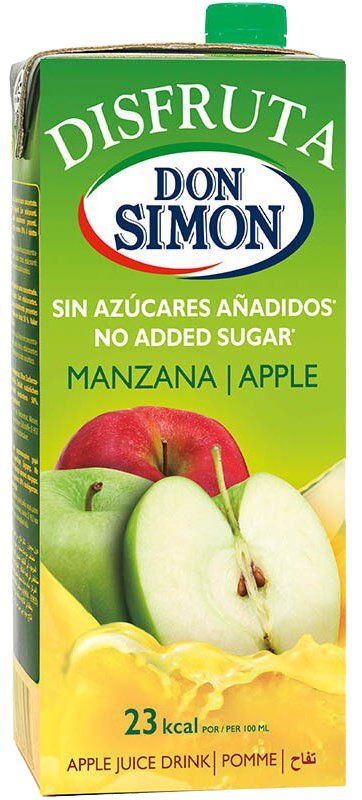 ZUMO S/AZÚCAR MANZANA DISFRUTA 1 LT.