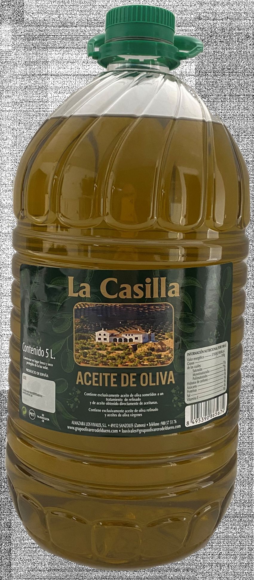 ACEITE OLIVA REFINADO LOS VIVALES 5 L.