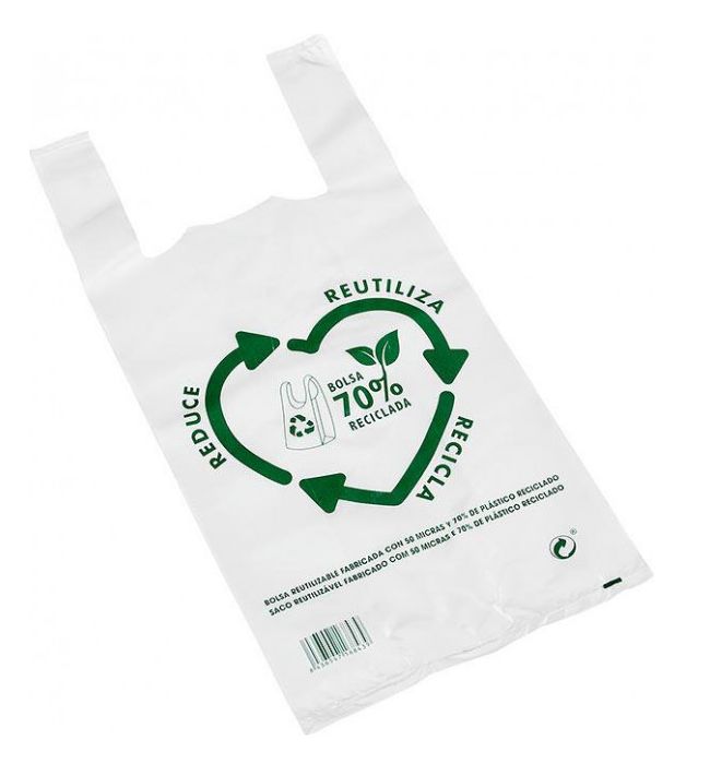 BOLSA CAMISETA RECICLADA NOBERPLAST 30*40