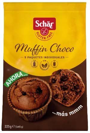 MUFFINS CHOCOLATE SIN GLUTEN SCHÄR 225 GR.