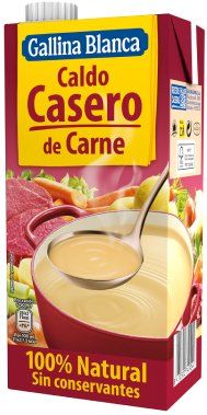 CALDO CARNE GALLINA BLANCA 1 LT.