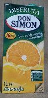 ZUMO S/AZÚCAR NARANJA DISFRUTA 1 L