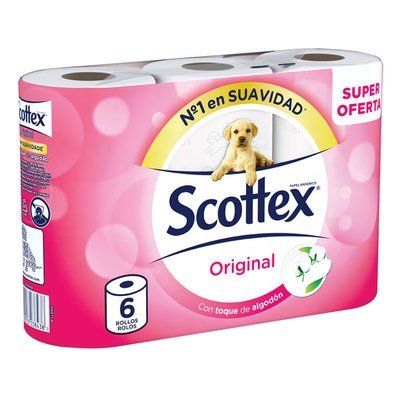 PAPEL HIGIENICO SCOTTEX 6 ROLLOS