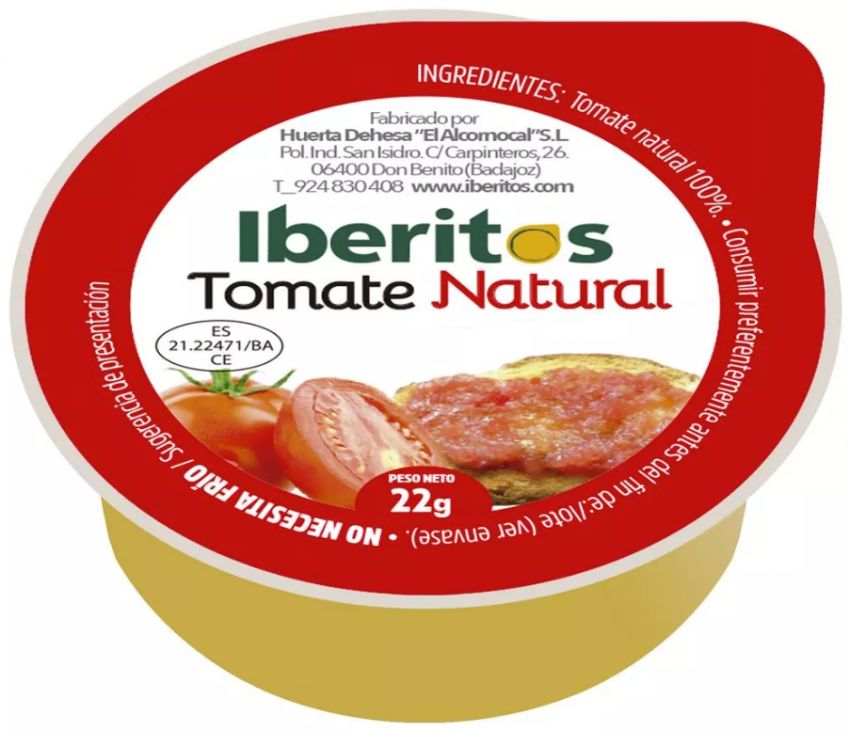 IBERITOS TOMATE NATURAL 25 GRS