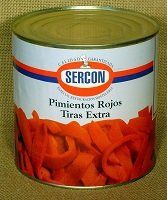 PIMIENTO MORRÓN EN TIRAS SERCON 3 KG