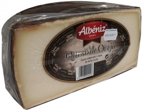 QUESO OVEJA CURADO MITADES ALBENIZ. ENVASE AL VACÍO