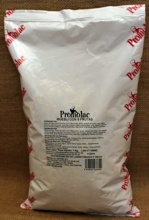 CEREALES MUESLI 5 FRUTA PROMOLAC BOL 1 KG 10/1