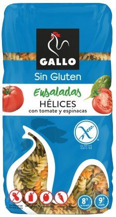 HÉLICES VEGETALES SIN GLUTEN GALLO 450 GR.