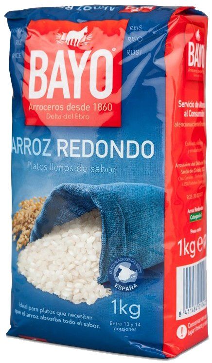 ARROZ REDONDO BAYO 1 KG.