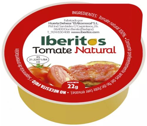 IBERITOS TOMATE NATURAL 25 GRS.