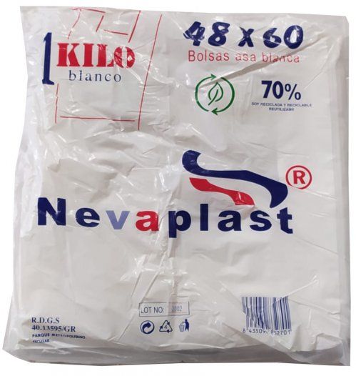 BOLSA CAMISETA 48X60 NEVAPLAST