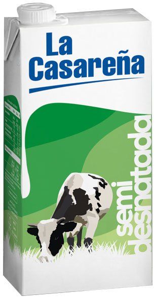 LECHE SEMIDESNATADA LA CASAREÑA UHT 1 LT.