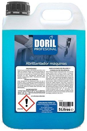 ABRILLANTADOR MÁQUINA AGUAS DURAS DORIL 5 LT.