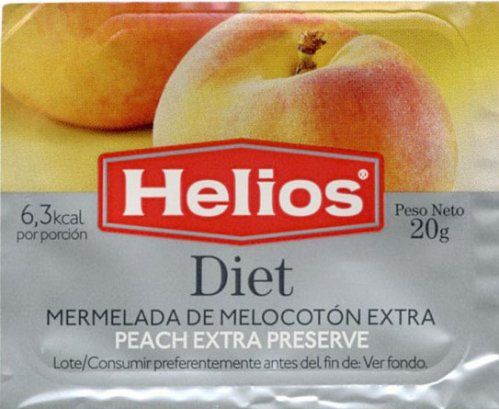 MERMELADA MELOCOTÓN HELIOS 25 GR.