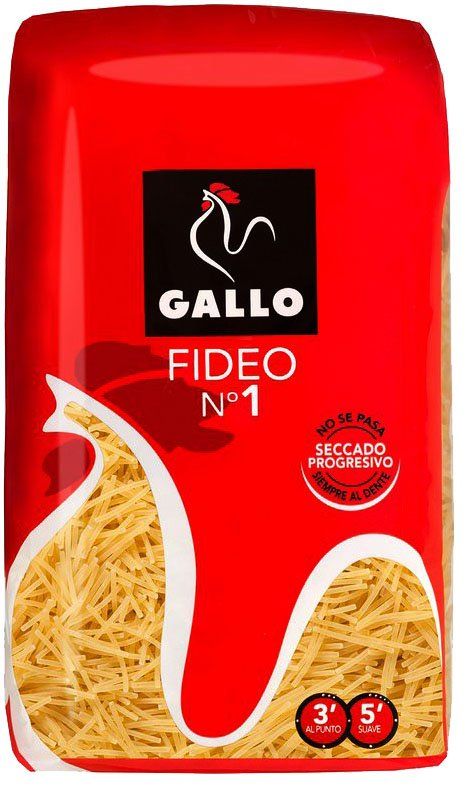 FIDEO FINO Nº 1 GALLO 450 GR.