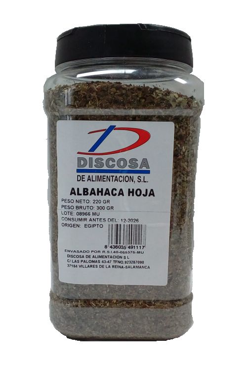 ALBAHACA HOJA BOTE INDUST.