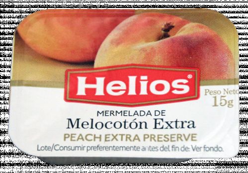 MERMELADA MELOCOTÓN HELIOS 15 GRS.
