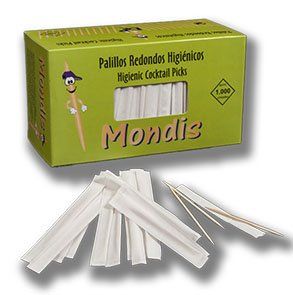 PALILLO RED. FUNDA PAPEL MONDIS CAJA 1000 UDS.