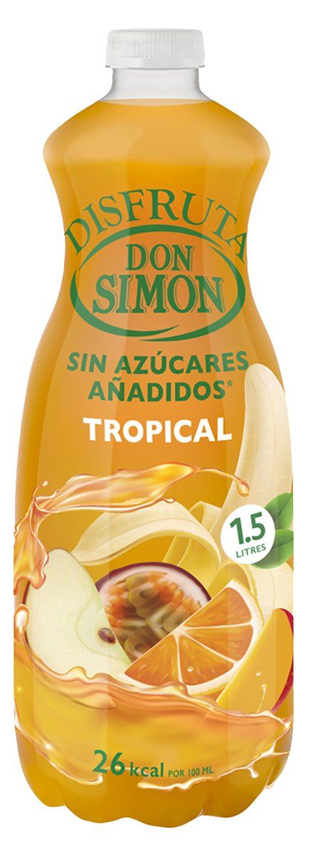 ZUMO S/AZÚCAR TROPICAL DISFRUTA 1,5 LT.