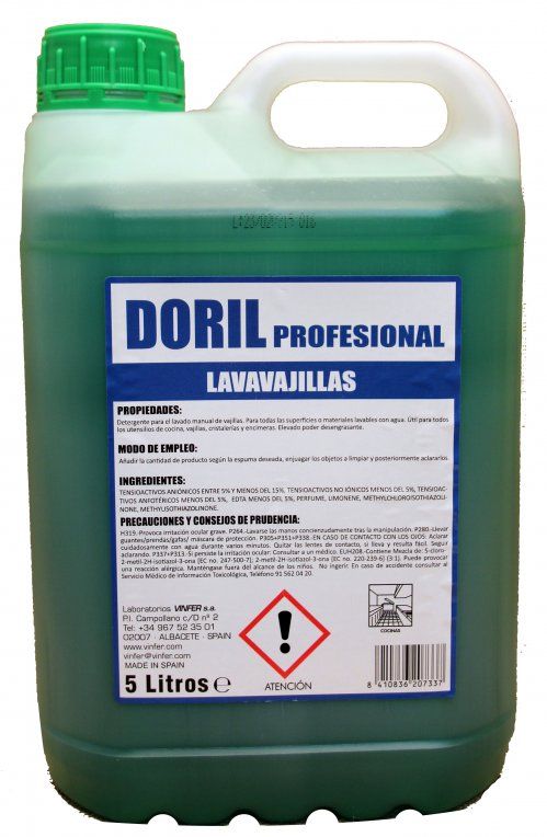 LAVAVAJILLAS MANUAL DORIL 5 L