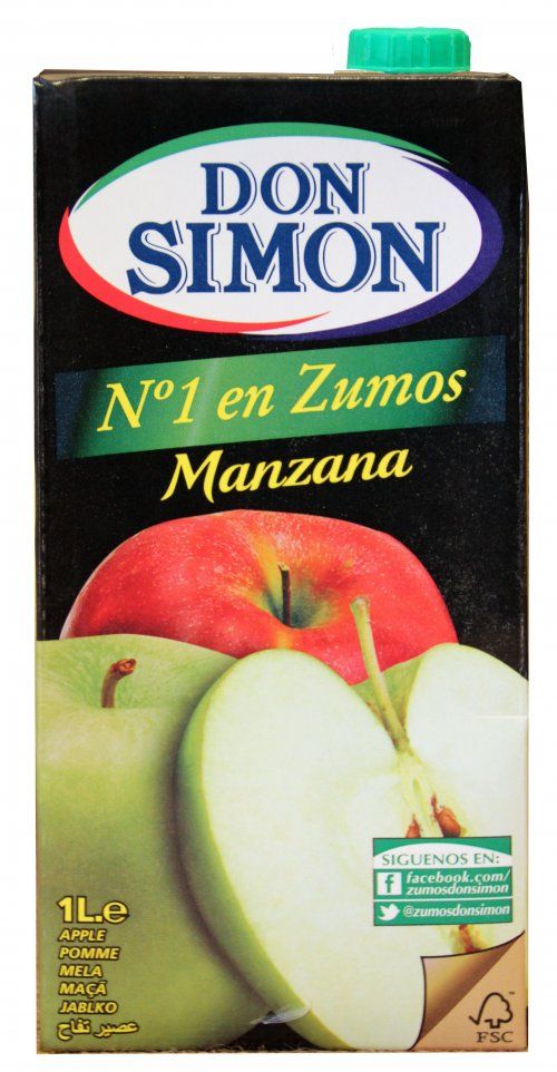 ZUMO S/A MANZANA DISFRUTA 1L
