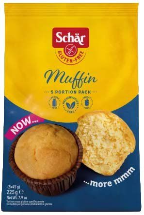 MUFFINS SIN GLUTEN Y SIN LACTOSA SCHAR 225 GR.