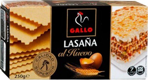 LASAÑA AL HUEVO GALLO 290 GR.