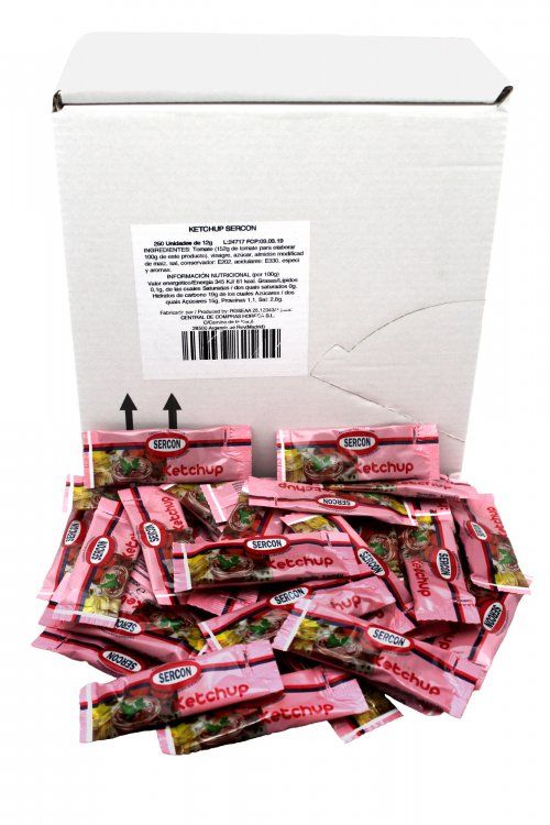 KETCHUP SERCON MONODOSIS (CAJA 250 UNIDADES)
